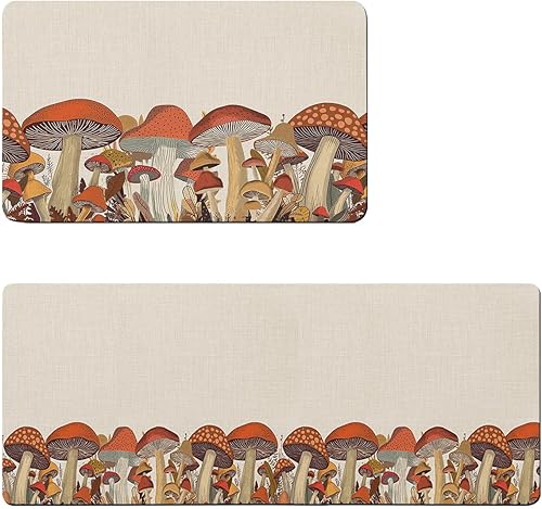 Tapete de baño antideslizante con diseño de hongos del bosque, tapete de baño de secado rápido y absorbente, tapete de ducha de tierra de diatomeas