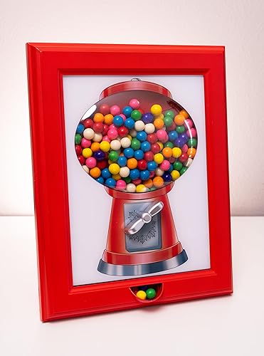 Miniatura 1 de Dispensador de caramelos, máquina de chicles en un marco, para dulces, nueces, golosinas para perros y gatos, colgar en la pared, soporte en la