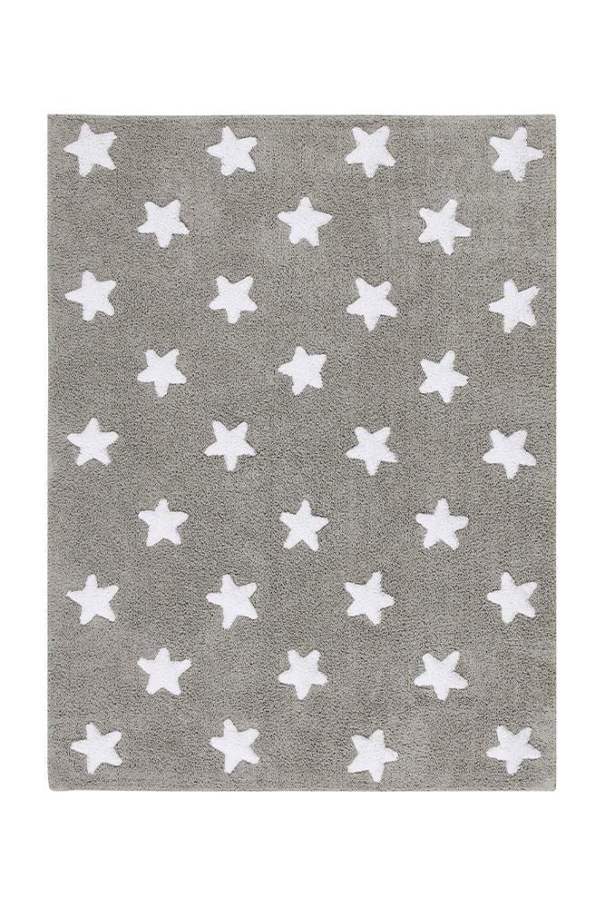 Lorena Canals Washable Rug (Grey Stars/White)