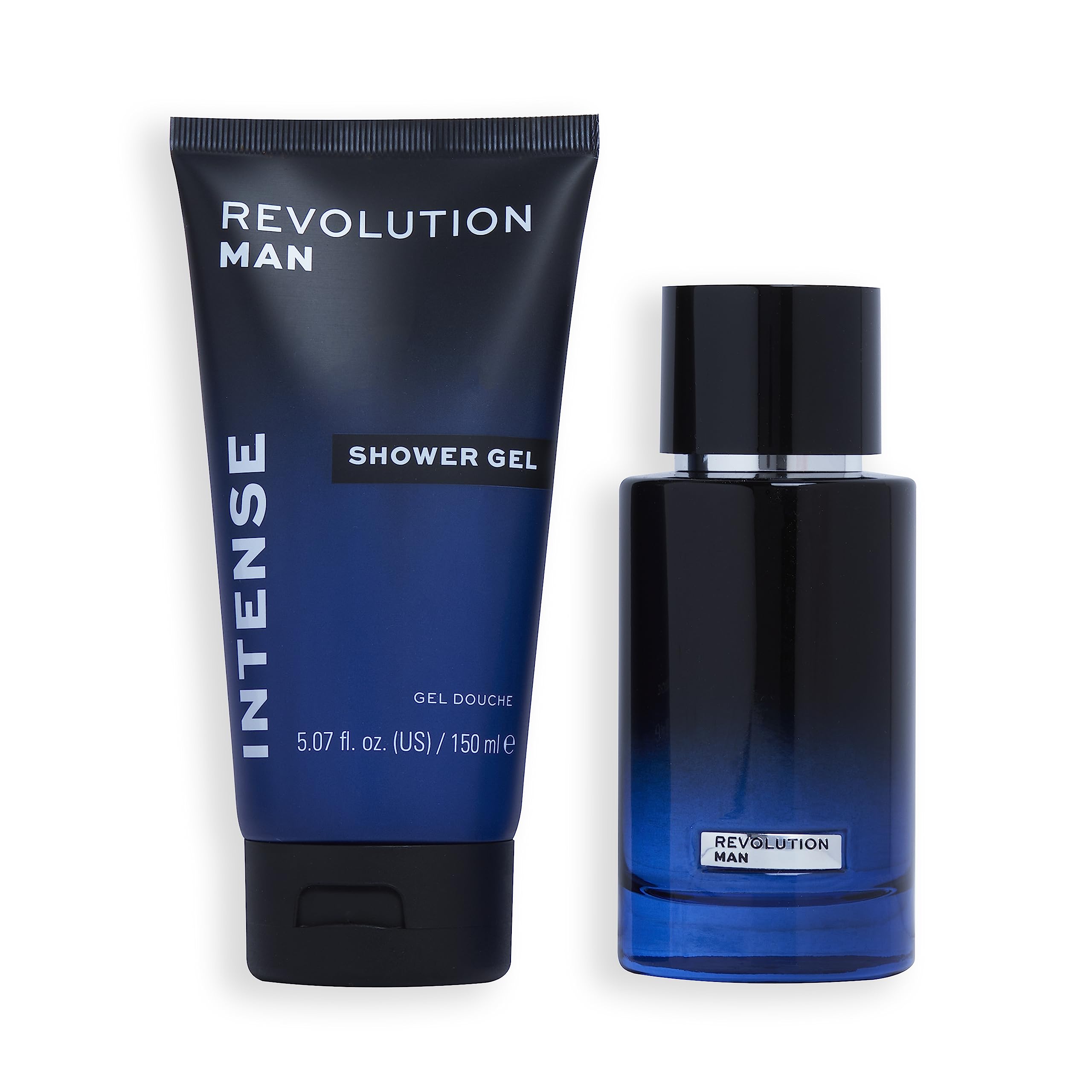 Ensemble Eau de Toilette Intense & Gel Douche "Intense" de Revolution Man, Eau de Toilette Intense de 100 ml & Gel Douche Intense de 150 ml Inclus