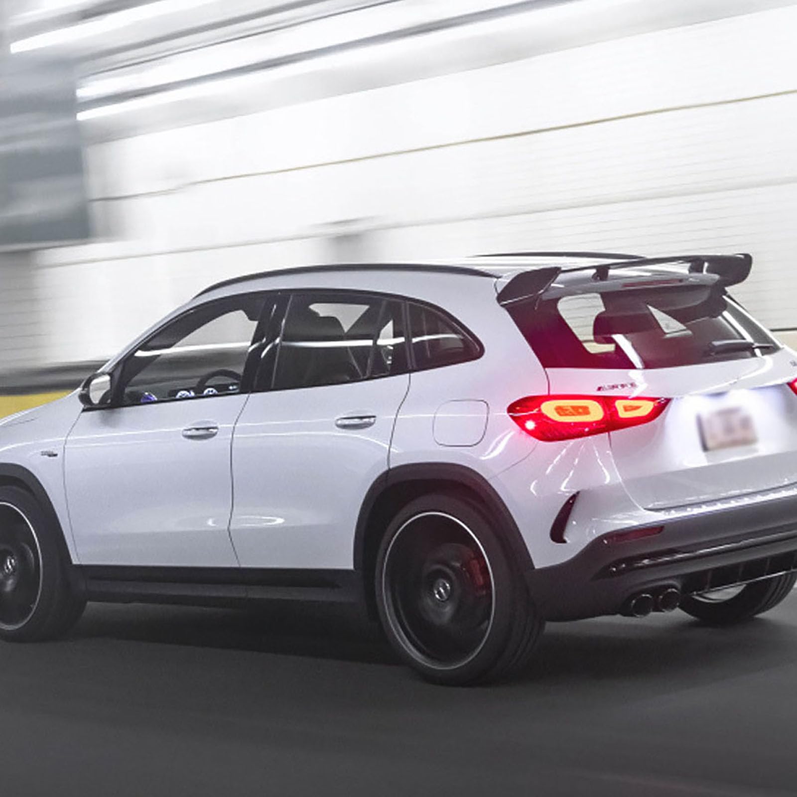 Compatibile per Benz GLA GLA180 200 GLA35 45 AMG H247 2020 UP, spoiler superiore del bagagliaio, ala di coda, accessori per kit corpo styling auto nero
