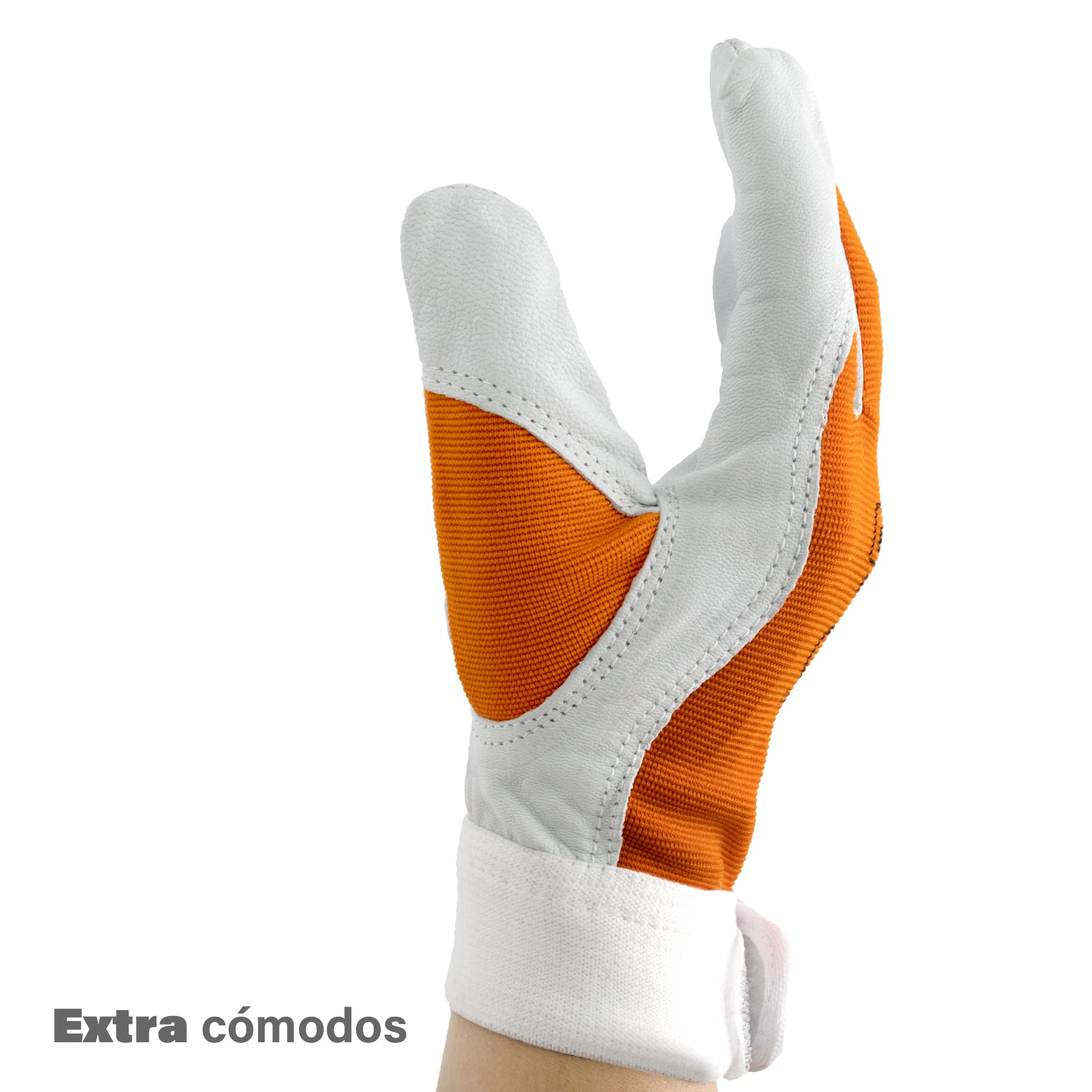 1, 3, 6 o 12 Paia, Guanti da Lavoro, DPI, Guanti in Pelle D'agnello, Protezione Dall'abrasione, Resistenza allo Strappo, Sicurezza sul Lavoro, Meccanica, Termica, Giardinaggio, Edilizia.