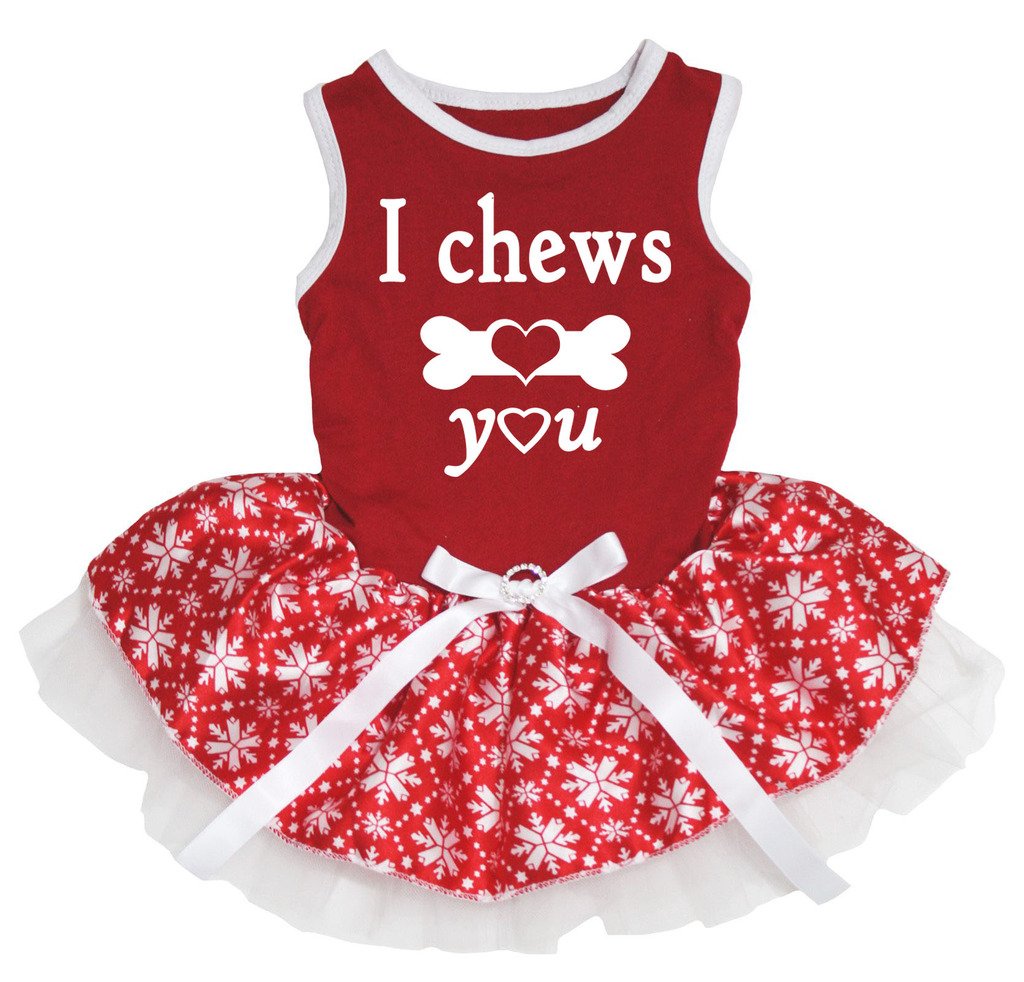 Chemise en coton rouge pour chien idéale pour les fêtes de Noël en famille