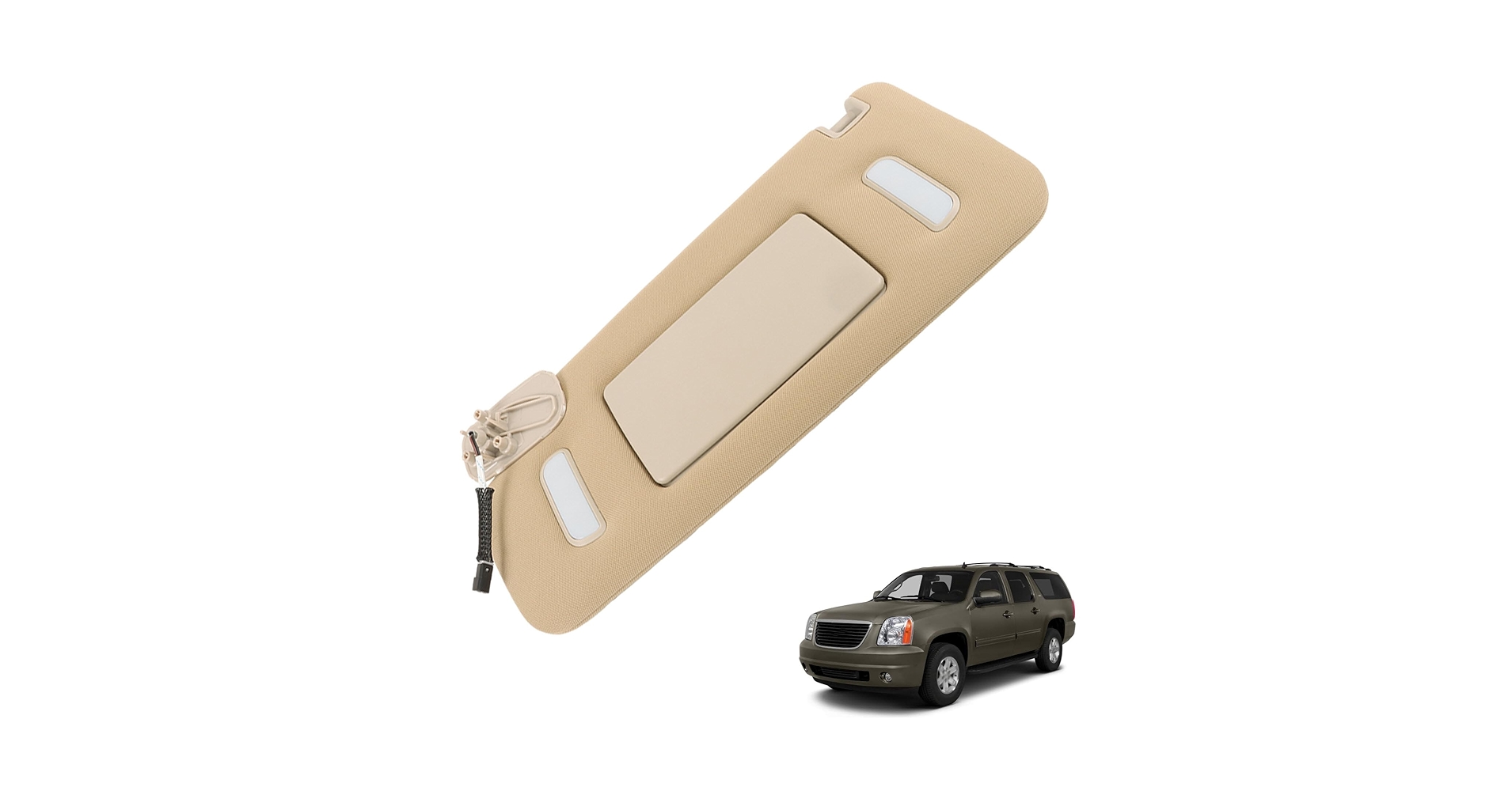 Amazon.com: munirater Driver Sun Visor Mirror Beige Left