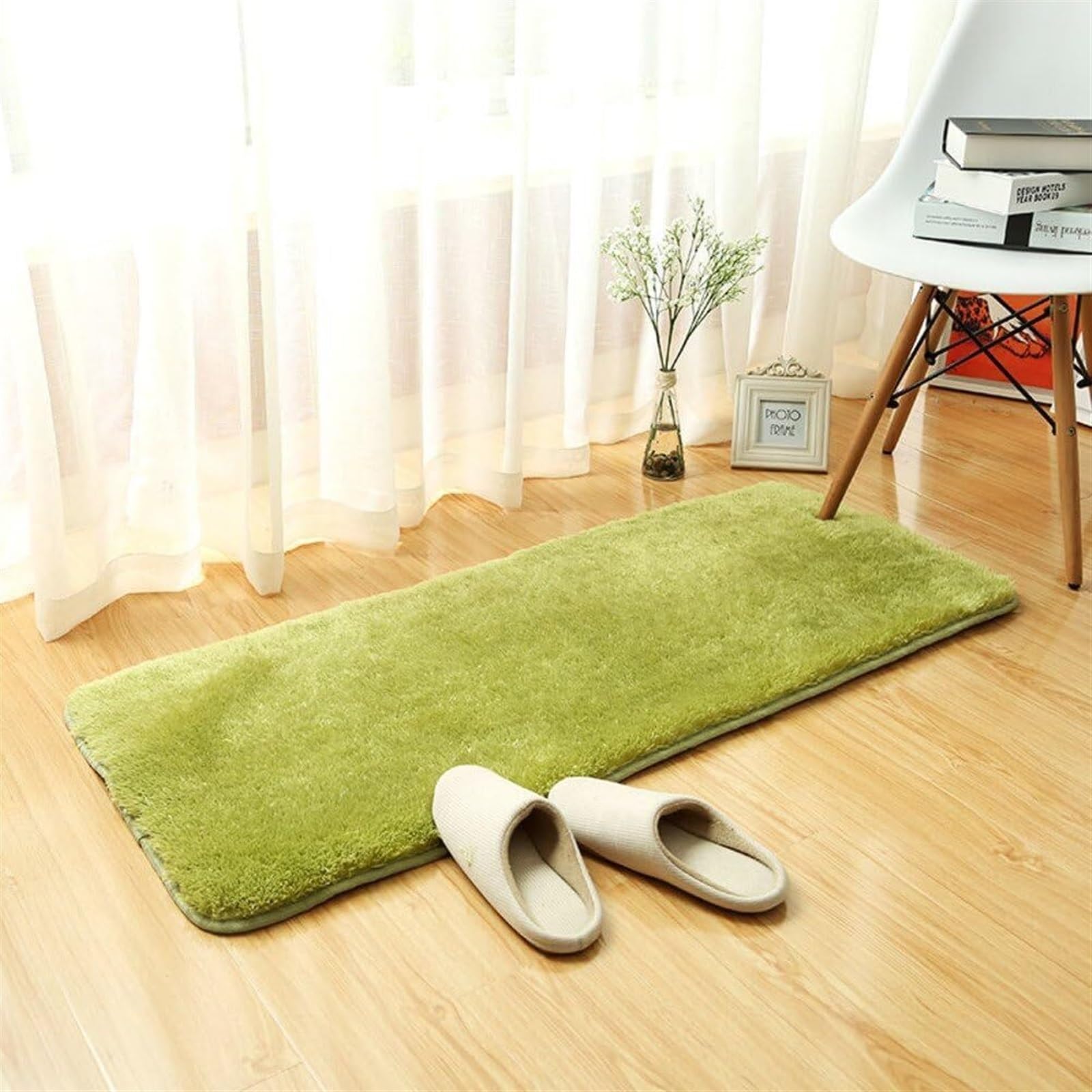 Fußmatte Fußabtreter Verdickter, Rutschfester Teppich, Weicher Teppich Für Hartholzböden, Wohnzimmer, Schlafzimmer, Küche Teppich für Eingang(A,50x80cm(20x31))