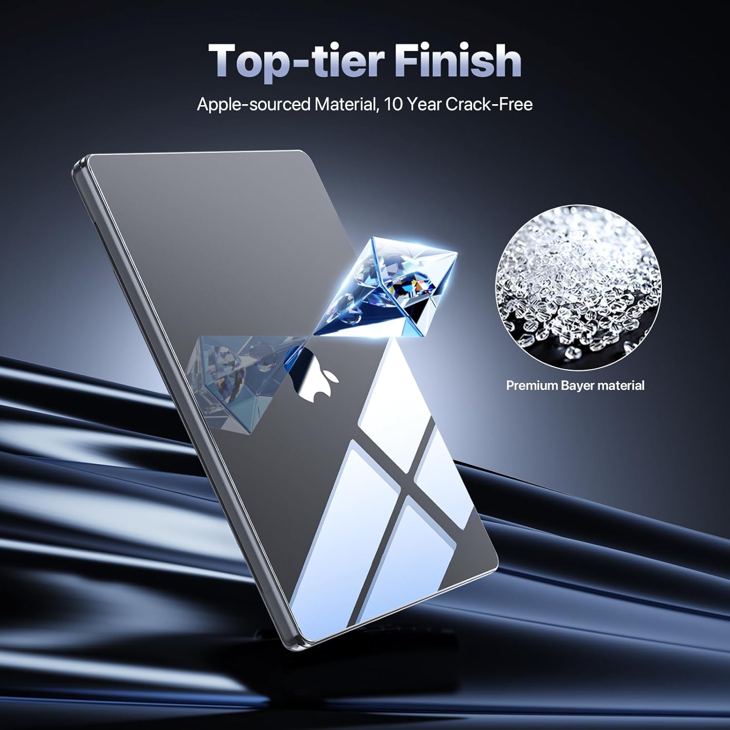 for MacBook Pro 14 inch Case | M5 M4 M3 M2 M1 Pro/Max 2026-2021 | 100% Ultra Clear | Protective Hard Shell Laptop Cover | Crystal Clear