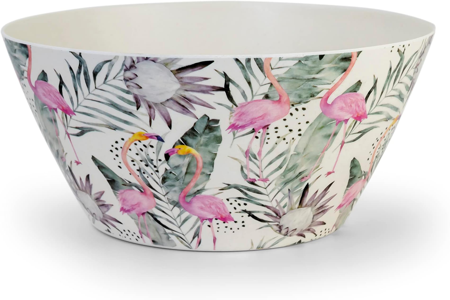 Cuisine Art - Florence - Eco-Friendly Bamboo Fibre Bowl Round Bowls for Salads, Soups, Parties, BBQs, Events 24cm – 2.5L