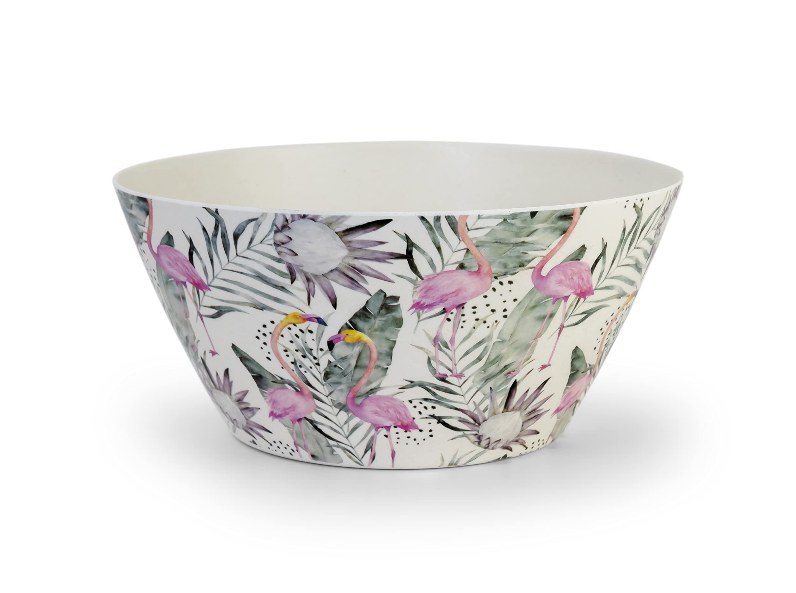 Cuisine Art - Florence - Eco-Friendly Bamboo Fibre Bowl Round Bowls for Salads, Soups, Parties, BBQs, Events 24cm – 2.5L