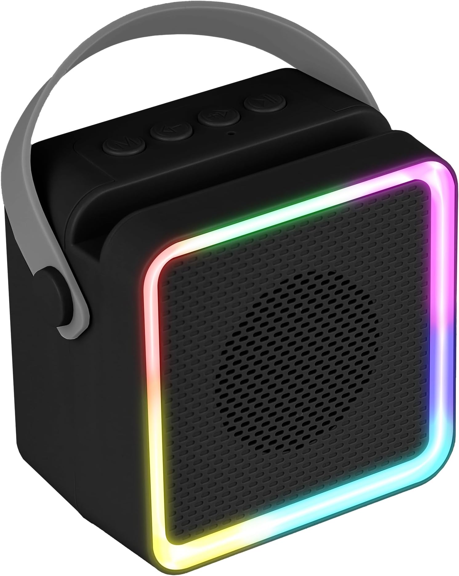 ZEBRONICS County 8, Portable Bluetooth Speaker, 8 Watts, Upto 7 Hours Playback, Passive Radiator, BTv5.3 | TWS | USB | mSD, RGB LED, Call Function, Compact Design, Carry Strap (Black)