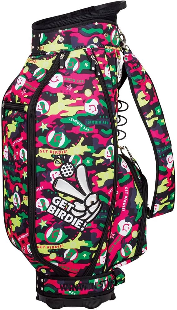 WINWIN STYLE GET BIRDIE! カートバッグ/キャディバッグ Amazon | WINWIN STYLE ウィンウィンスタイル GET BIRDIE! CAMO MULTI
