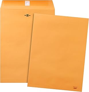 Mr. Pen- Clasp Envelopes,18 Pack, 9x12, Brown Kraft, Letter Size Envelopes, Document Envelope