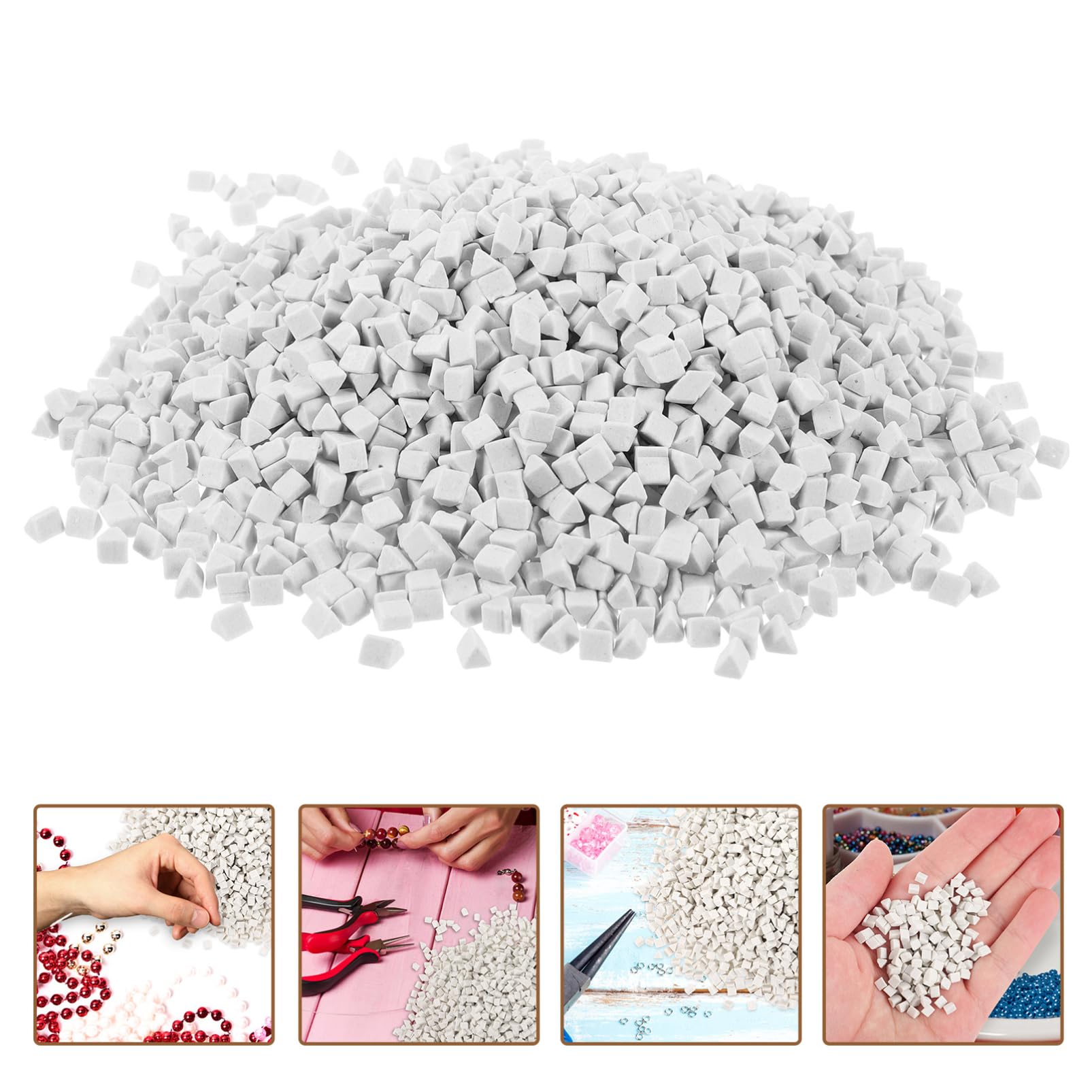 SOLUSTRE 1 Set Craft Triangle Abrasive Polishing Media for Machines for Jewelry Making Buffing for Beads Gemstones Reusable Grinding Tool for Efficient Polishing