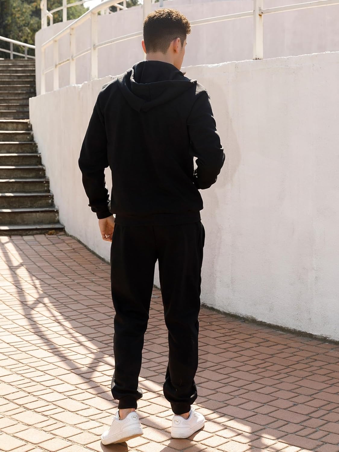 Men's Tracksuits Casual 2 Piece Sweatsuit For Men Full Zip Up Hoodies And Sweatpant Set Jogging Suits Sets - Image 5