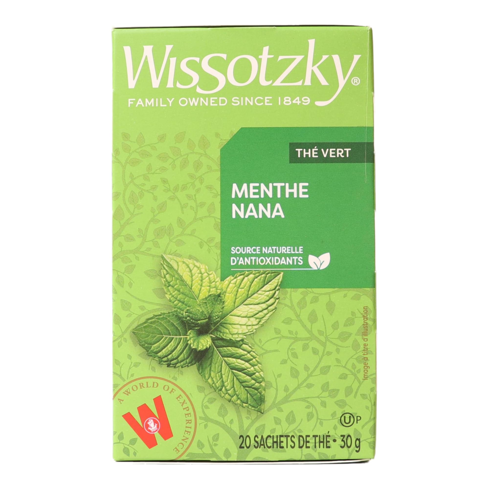 Amazon.com: Wissotzky Nana Mint Green Tea, 20 Tea Bags