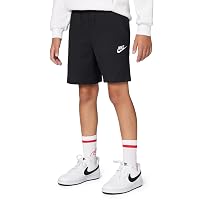 Nike Club Knit 6In Lbr Pantaloncini da Bambini Black/White 164