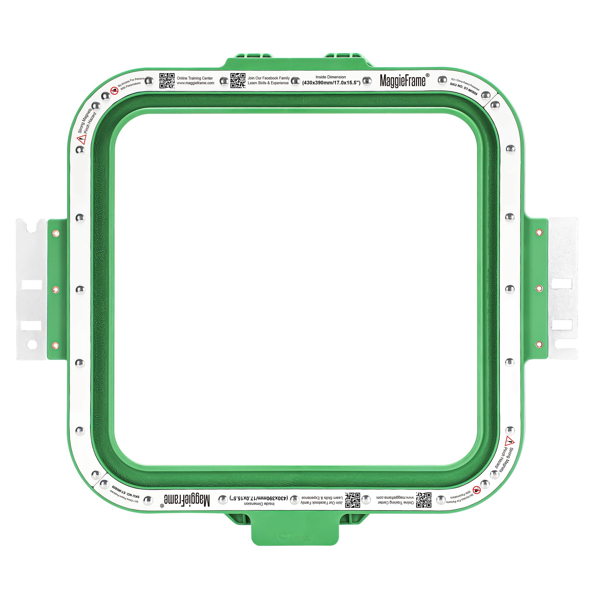 Brewland Bastidor de bordado magnético 215x230mm para Poolin EOV EOM EOX | Compatible con las máquinas Poolin indicadas en el título; 8.5x9inch
