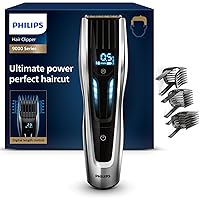 Philips Hair Clipper Serie 9000 Regolacapelli con Interfaccia Digital Swipe (Modello HC9450/20)