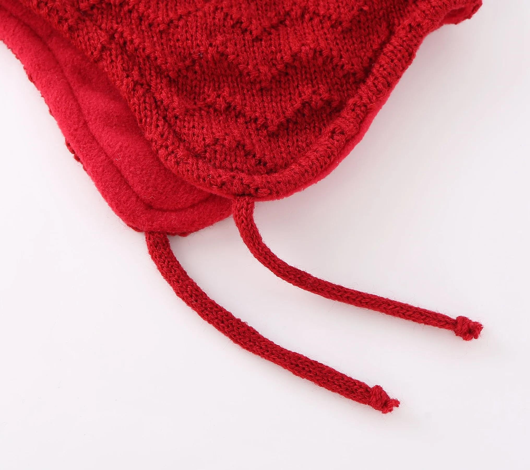 Strickmützen Hüte Mützen Caps Beanie Mütze Beanie Wintermütze Für Kleinkinder, Jungen Und Mädchen, Gestrickt, Mit Ohrenklappen Und Bommel, M1T-3T, Grau