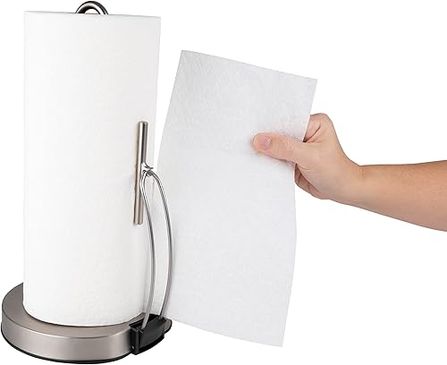 Miniatura 10 de Spectrum Diversified Euro Tension - Toallero de papel (negro) - Organización de almacenamiento para encimera de cocina, despensa, lavandería,