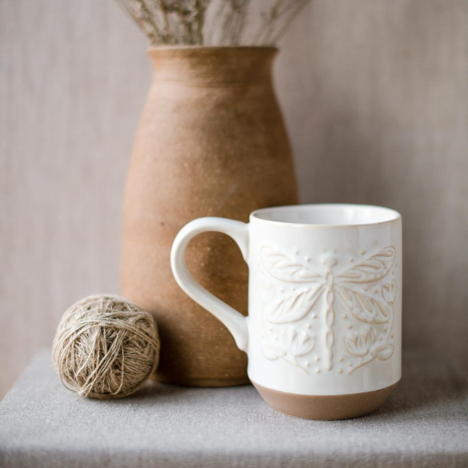 Fringe Studio New York Stoneware Mug, DRAGONFLY 3.25" DIA. X 4.25" H, 12 FL.OZ, Juliana Tipton Collection (429080) - Image 6