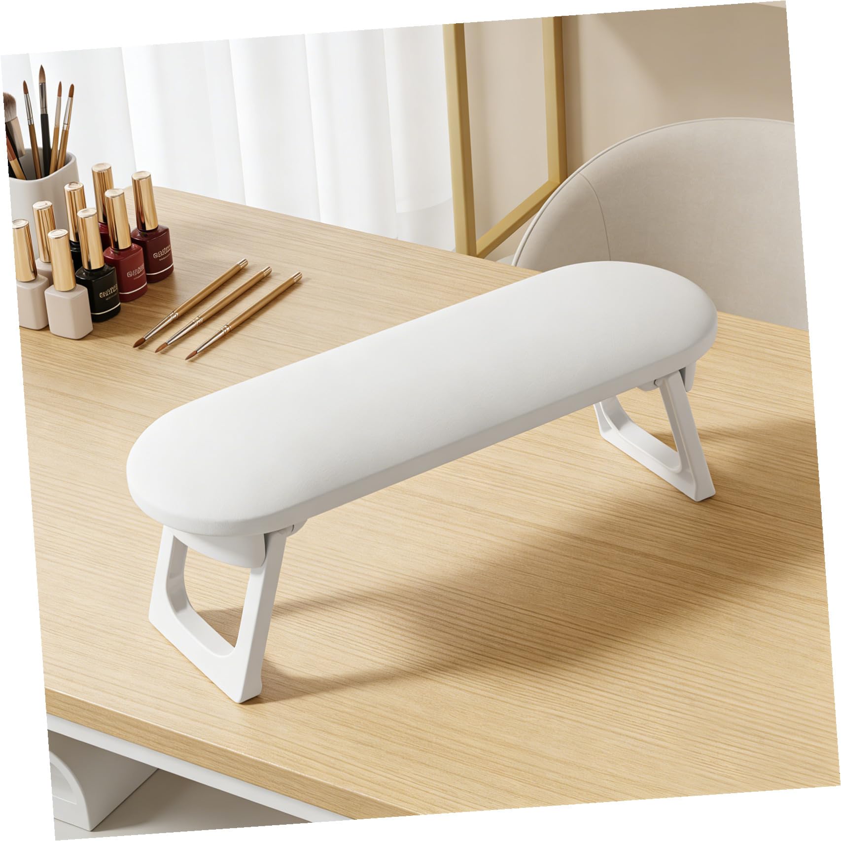 Cuscino Supporto Braccio Manicure Bianco in Plastica