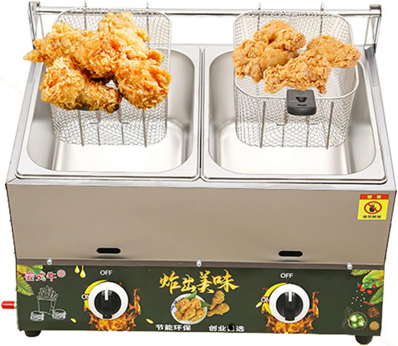 Gas Floor Fryer Commercial Oil Fryers Without Electricity