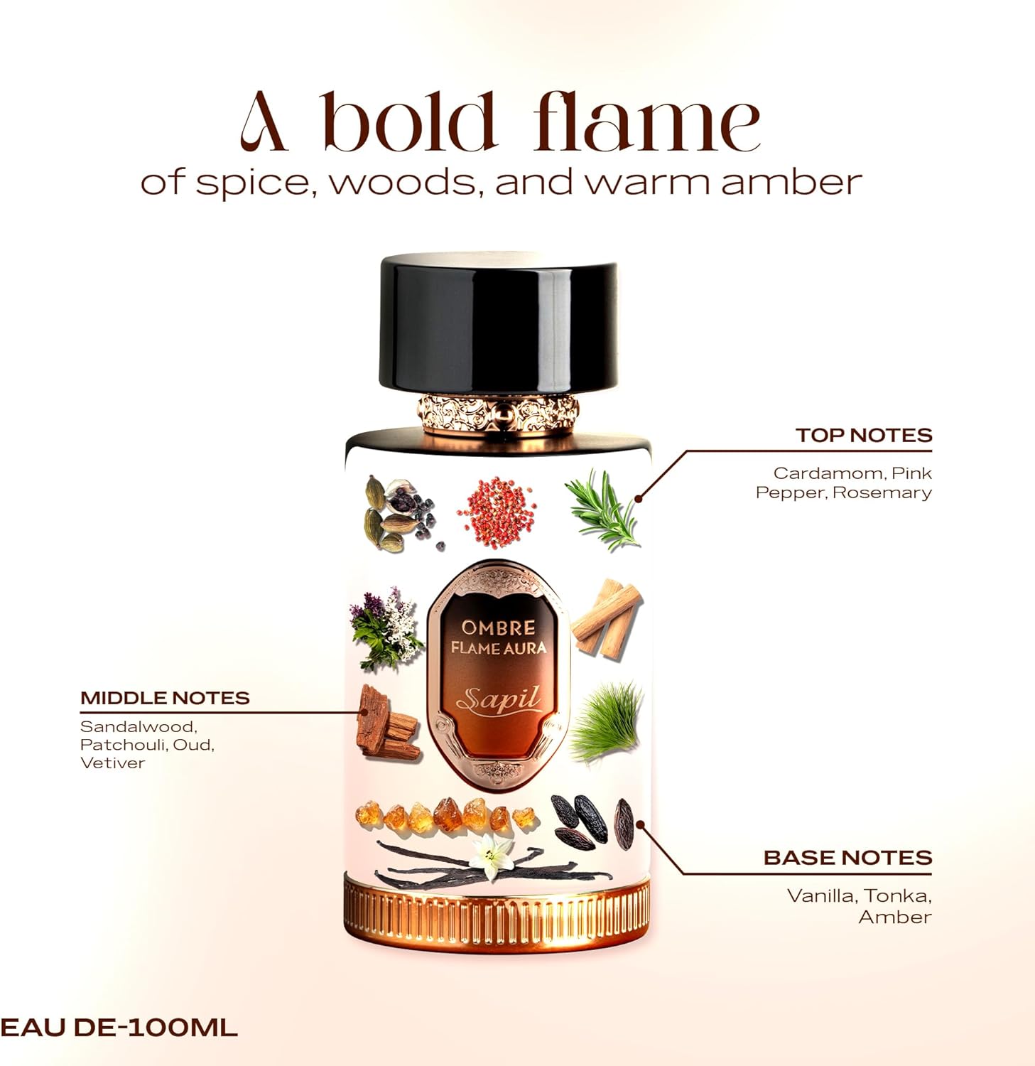 Flagship | Sapil Ombre Flame Aura Unisex Eau De Parfum 100ml 2026 - view 2