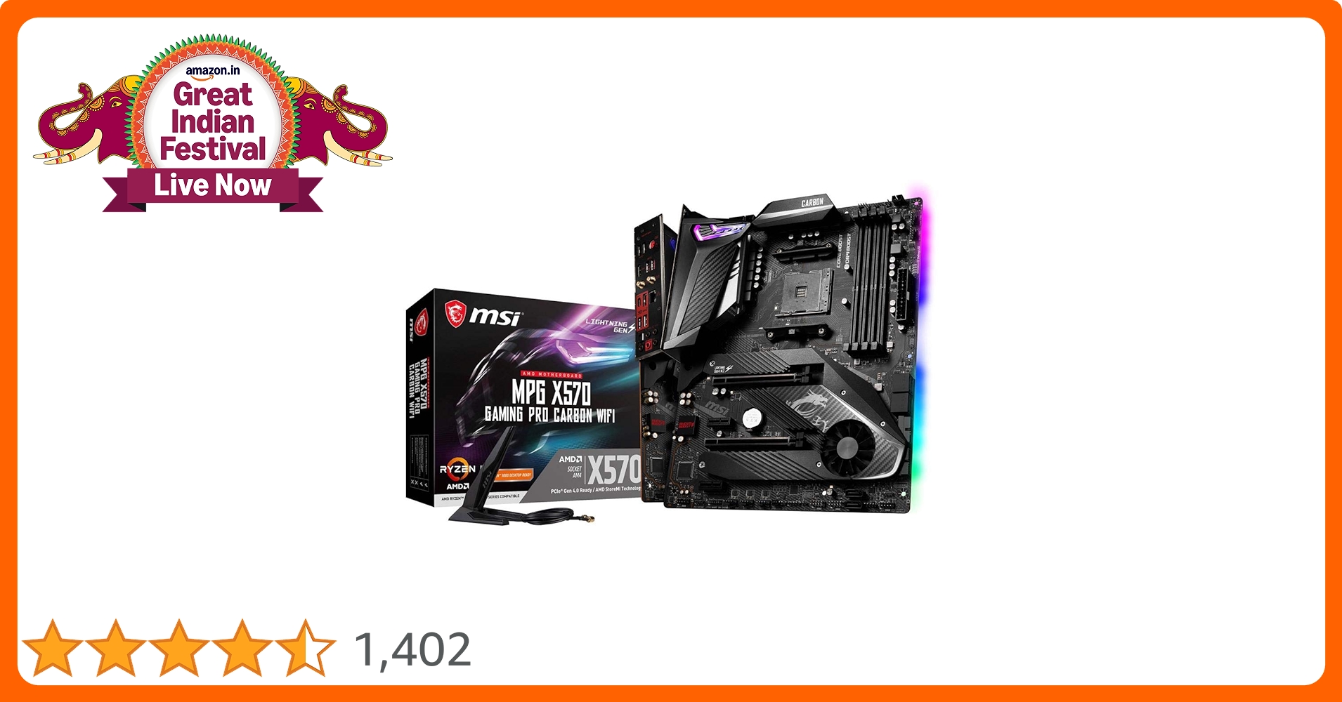 【美品】MSI X570 GAMING PRO Carbon Wi-Fi Amazon.in: Buy MSI Components MPG X570 Gaming PRO Carbon Wi