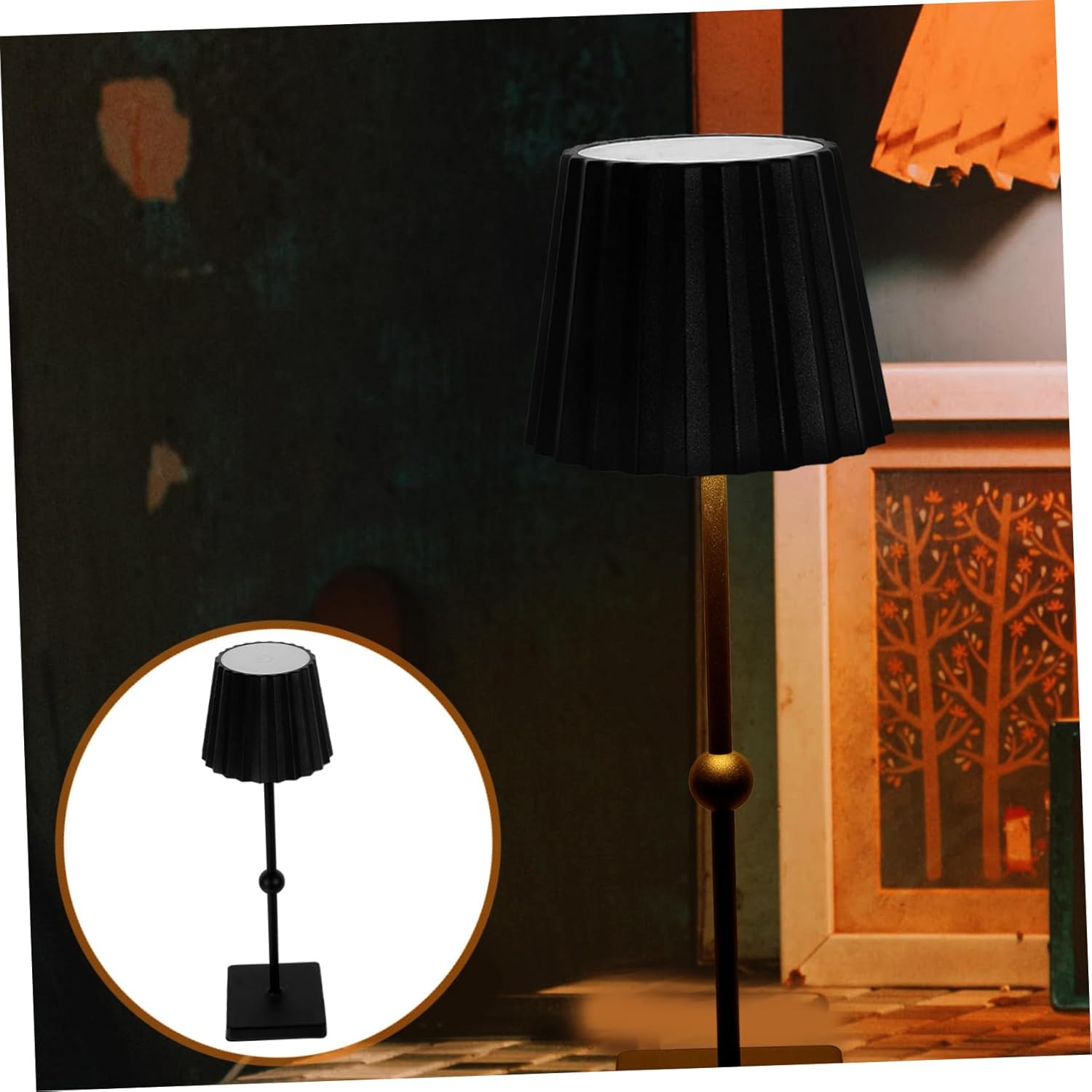 Lurrose Led Touch Control Table Lamp Minimalist USB Bedside Night Light for Bedroom Decorative Nightstand Lamp Modern Design for Home Office Use