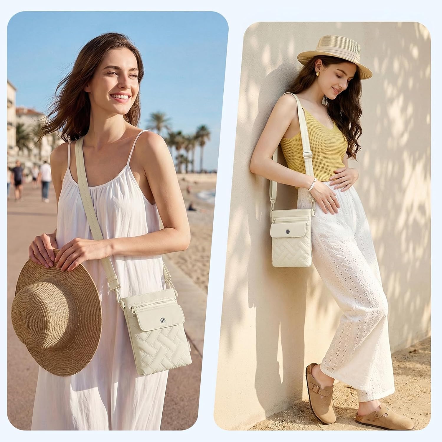 Crossbody Bags for Women, Quilted Puffer Shoulder Bag, Lightweight Handbags for Travel & Everyday Bag