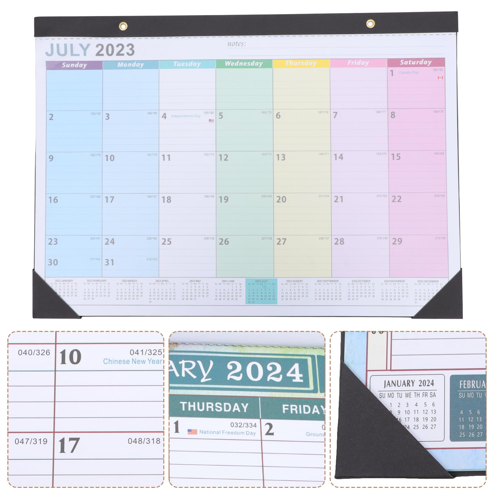 VILLCASE 4stücke Countdown Kalender Wandkalender Monatskalender Für Zuhause Hängender Englischer Wandkalender Mit Für Notizen Praktischer Und Stilvoller Monatsplaner