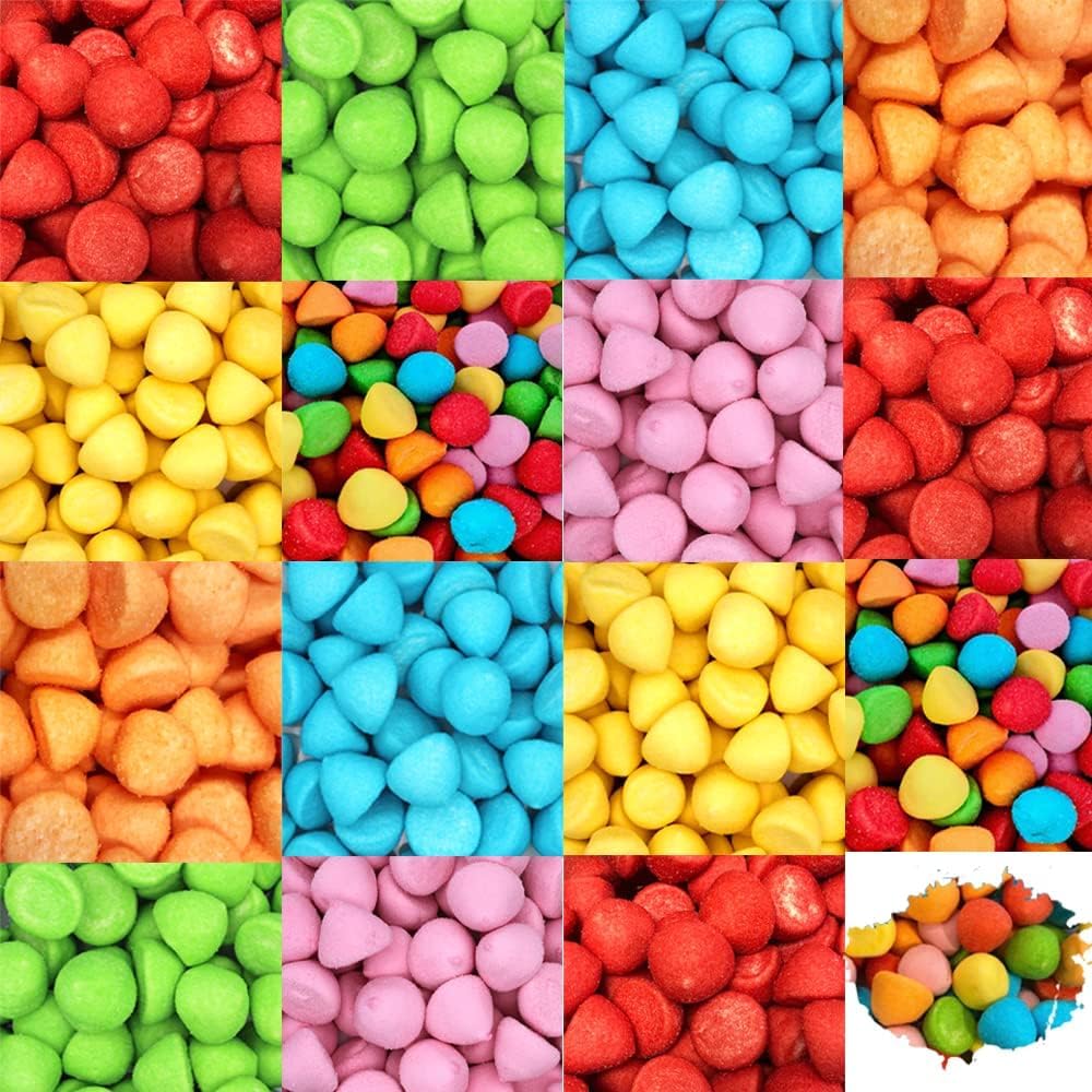 Sugar Coated Paint Balls Marshmallow Sweets - Colourful Pick n Mix Marshmallow (225g, Mixed Paint Ball Marshmallow)