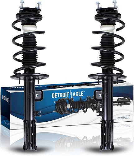 Miniatura 75 de Detroit Axle - 2 puntales delanteros para Chevrolet Aveo Aveo5 Pontiac G3 Wave, 2 puntales con suspensión de reemplazo de montaje de resorte