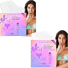 CLEVERFY Silicone Chest Wrinkle Pads for Décolleté - 3 x 6 T-Shape