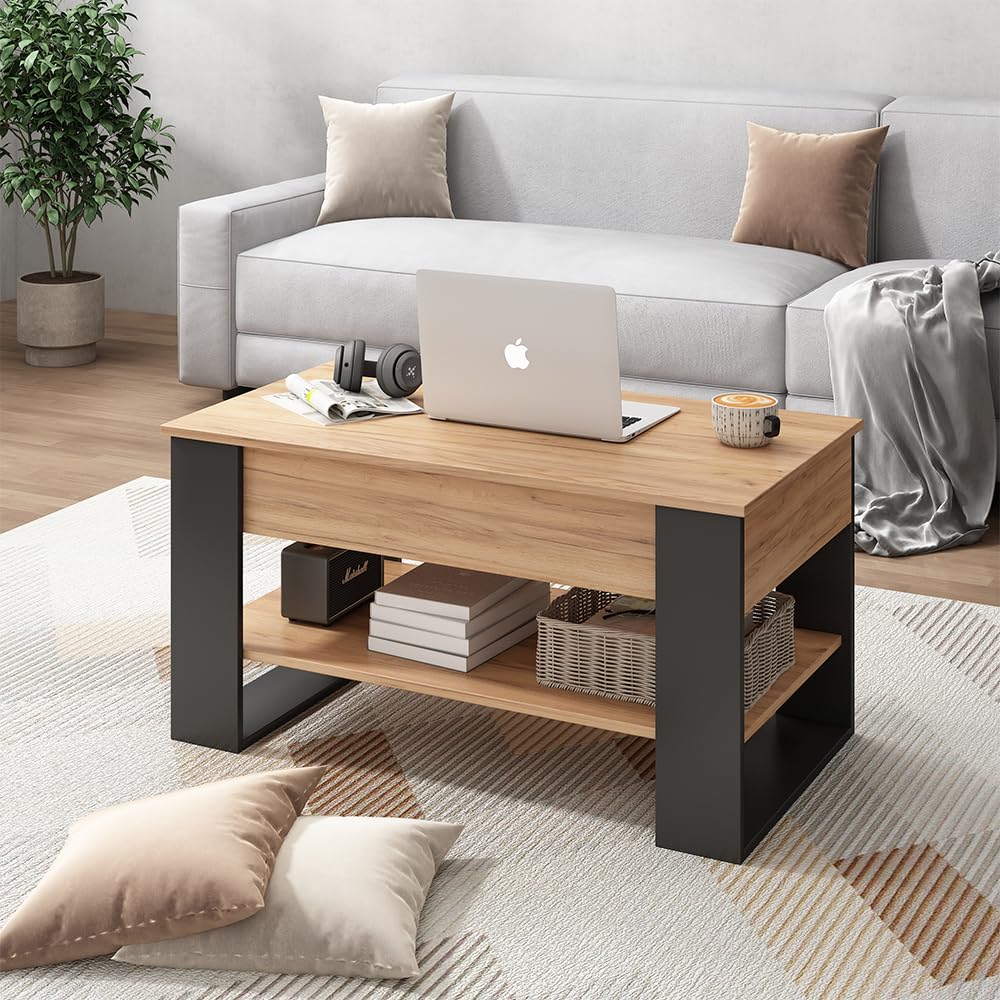 Vicco Tavolino Lifto, Rovere/antracite, 92 x 51 cm