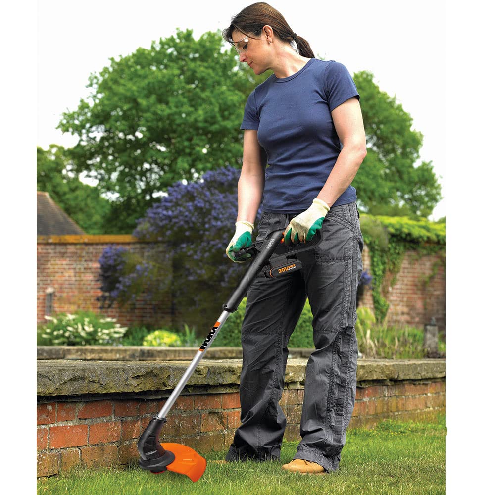 WORX WG157E.9 - Cortacésped inalámbrico de 25 cm, 20V, Hilo 1.65 mm