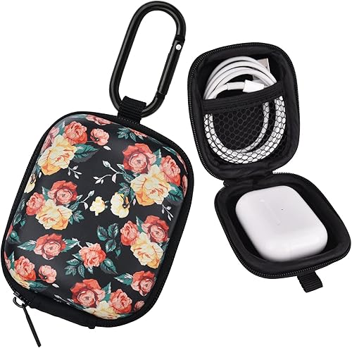 Miniatura 2 de Estuche para auriculares, AIRSPO Airpods Pro 2 generación organizador de auriculares, funda de transporte pequeña bolsa de almacenamiento dura de