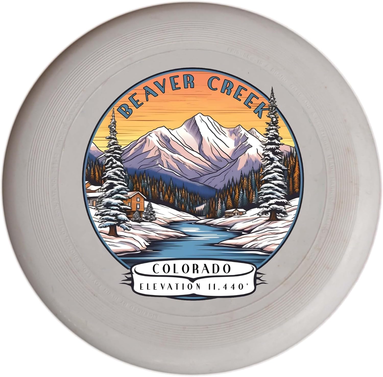 Beaver Creek Colorado Design C Souvenir Flying Disc 4-Pack