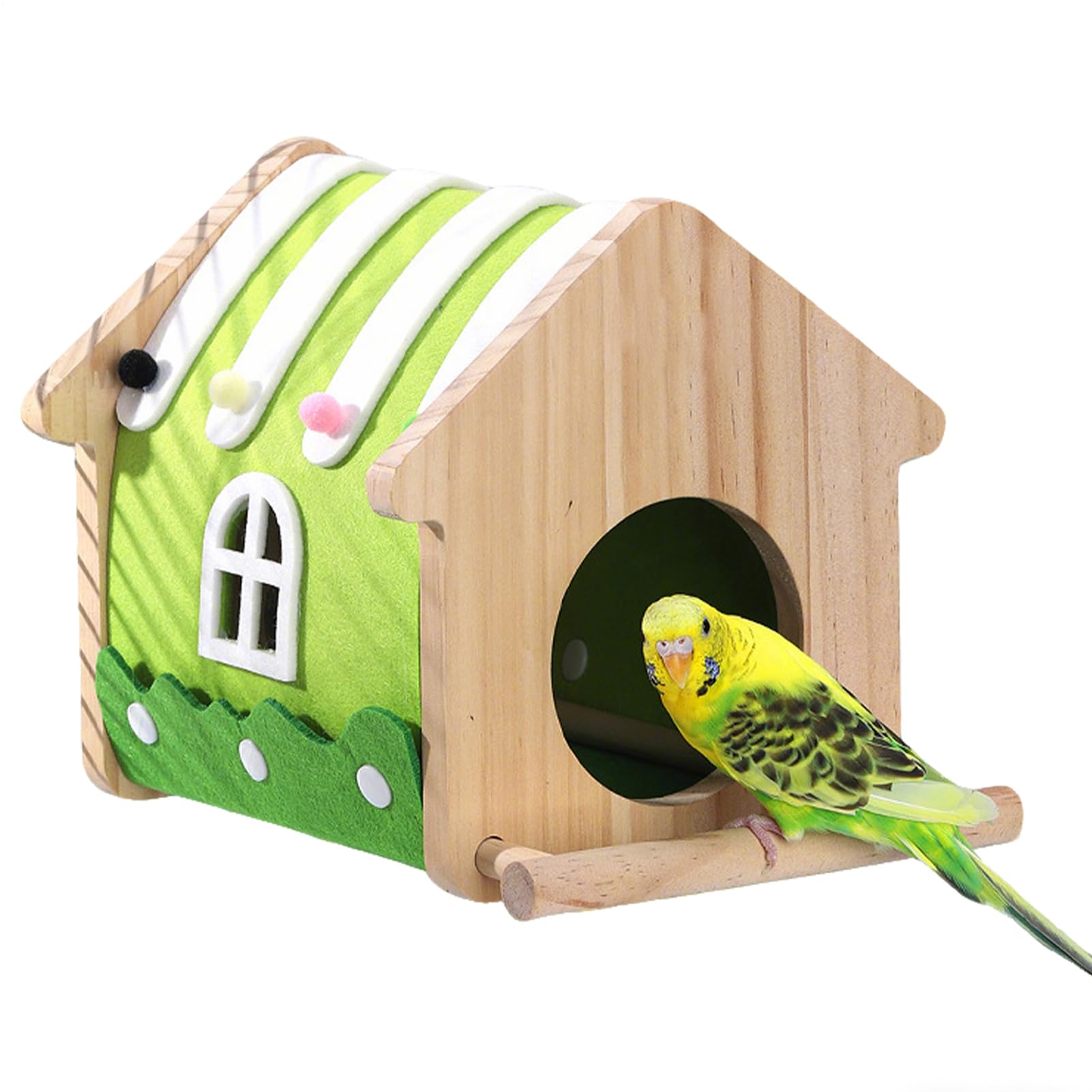 Maison pour oiseaux de cage perruche perroquet nid d'oiseau spacieux