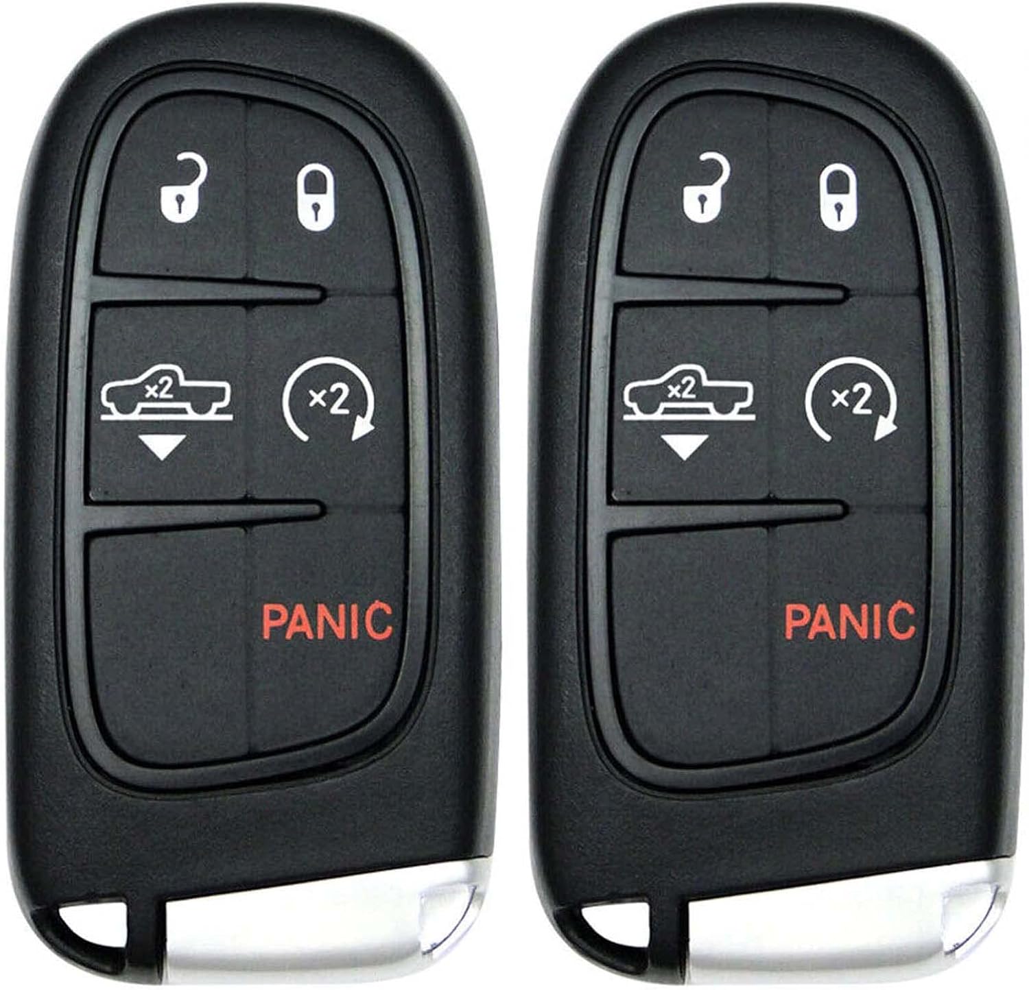 2X New Replacement Proximity Keyless Key Fob Shell / CASE Compatible with & Fit for RAM 1500 2500 3500 (No Electronics or Chip Inside)