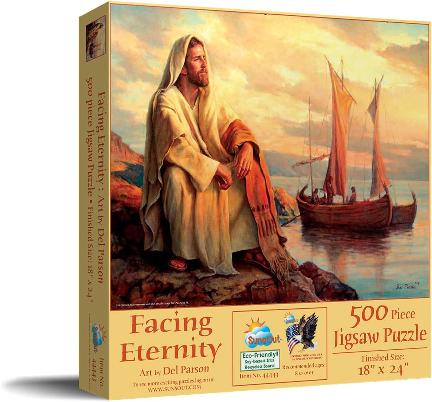 SUNSOUT INC - Facing Eternity - 500 pc Jigsaw Puzzle by Artist: Del Parson - Finished Size 18" x 24" - MPN# 44443