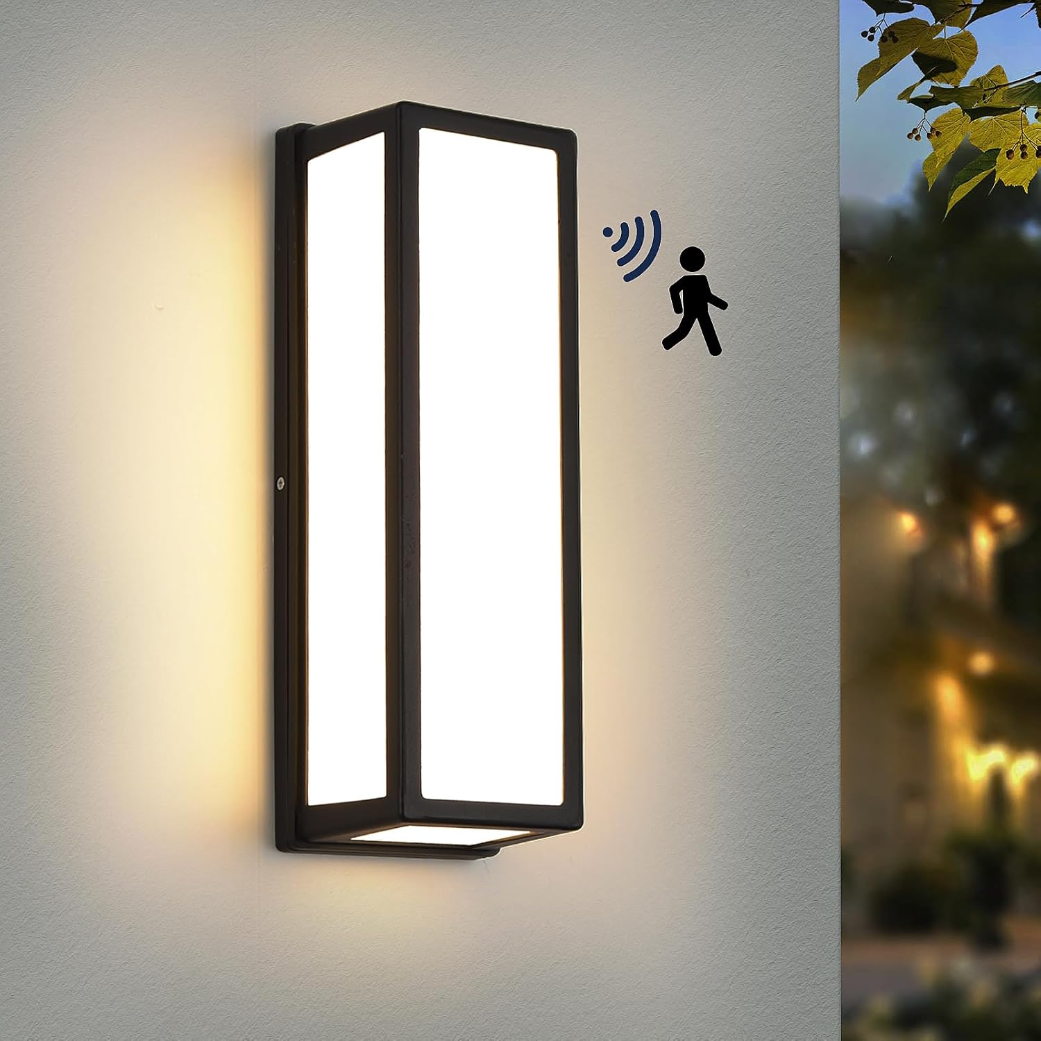 rosysky Motion Sensor Outdoor Wall Light Modern Outdoor Wall Sconces ...