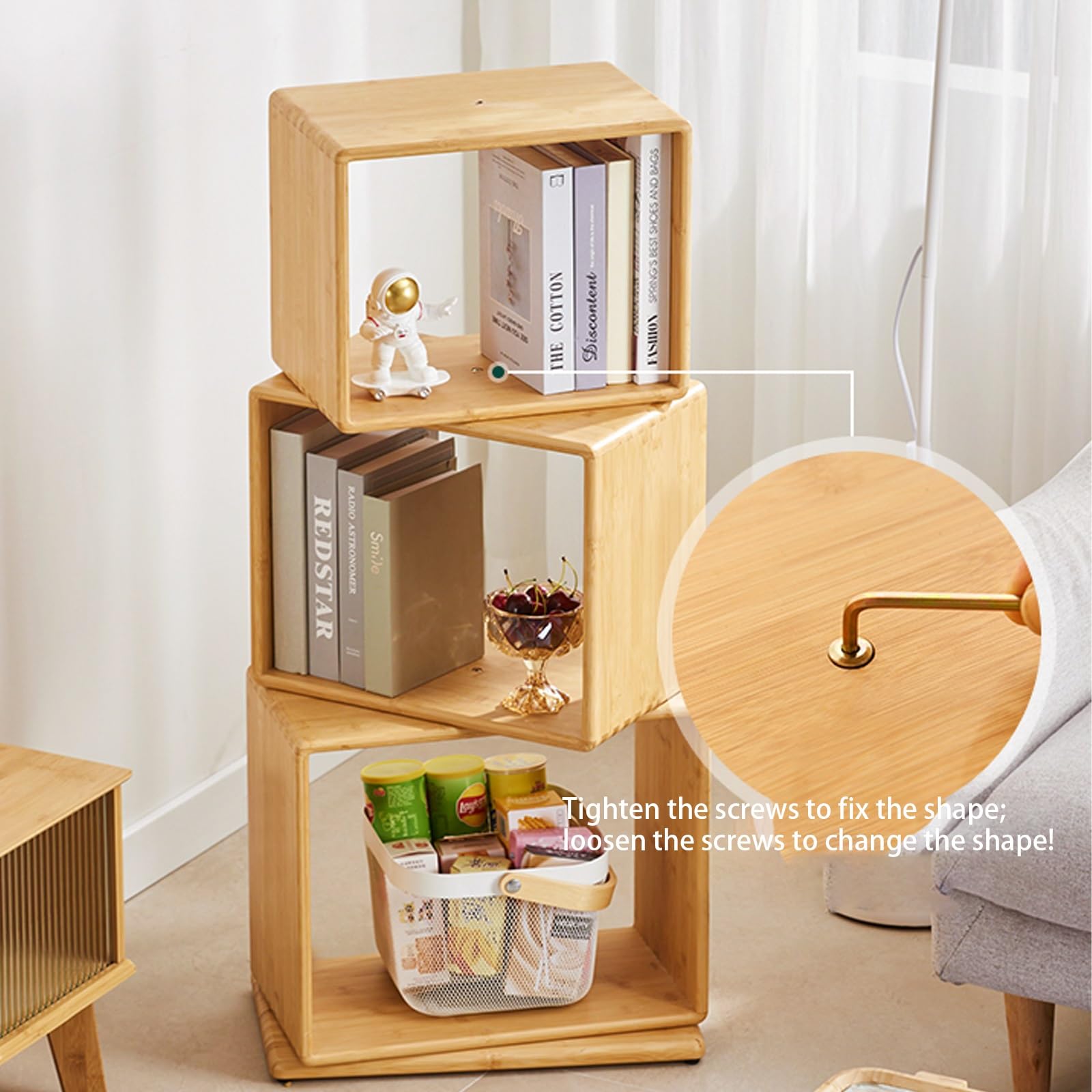 Amazon｜Sefne(セフネ) ブックシェルフ タワー，本棚 回転ラック，本棚