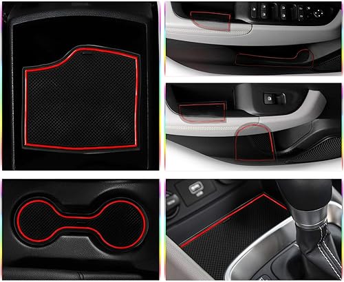 Vista 5 de SKTU para 2020 2021 2022 2023 2024 2025 2026 Hyundai Venue Tapete de ranura para puerta 2024 2025 2026 Accesorios para Venue Antideslizante