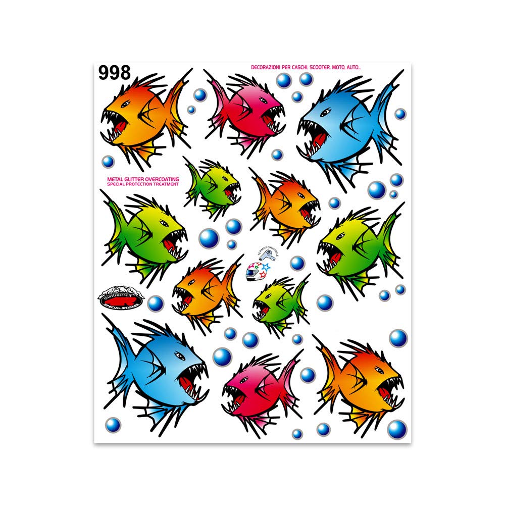 Quattroerre Stickers Piranha, 20 x 24 cm