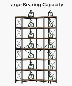 置物 More and More Amazon.com: SUNMORY 5 Tier Corner Cabinet, 65.4