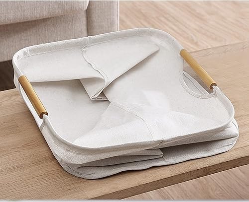Miniatura 5 de TREETDOBV Cesta de lavandería grande, cesta plegable con asas largas, impermeable, independiente, para dormitorio, baño doméstico, dormitorio,