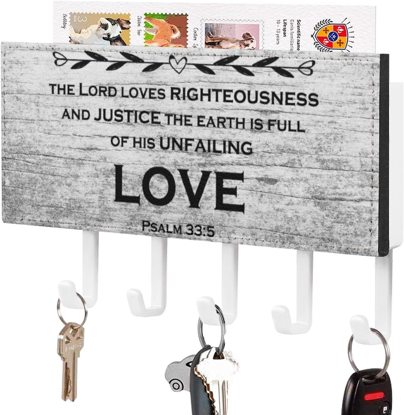 Amazon.com: The Lord Loves Righteousness and Justice Key Holder ...