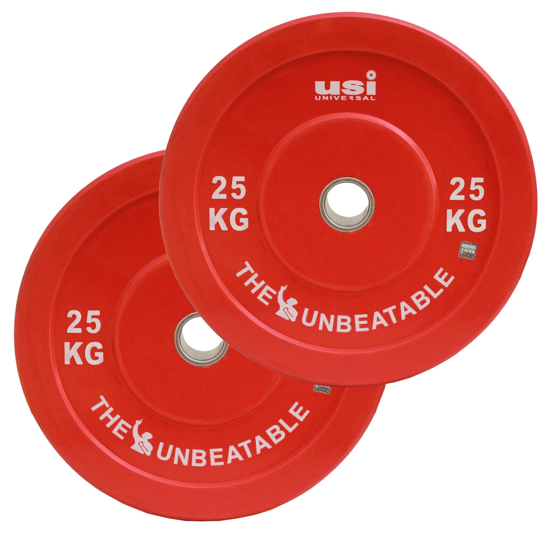 USI UNIVERSAL THE UNBEATABLE Weight Plates, BP Rubber Bumper Olympic Weight Plates Without Hub 51mm, Thick Plates With Medium Bounce, Ideal For Cross Training, Weight Lifting, 450mm Dia (Yellow-15 Kg) (B0BP6D2Z1N) Amazon Price History, Amazon Price Tracker