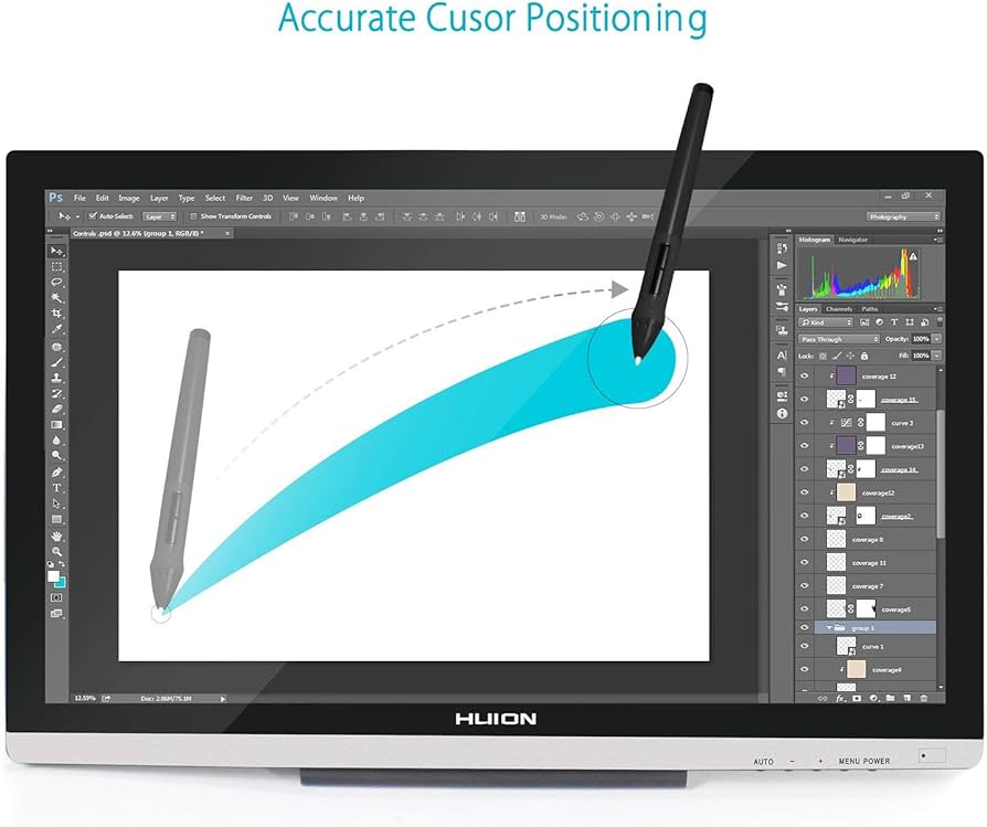 Huion GT-220 v2 Drawing Pen Display 21.5 Inch IPS Tablet Monitor